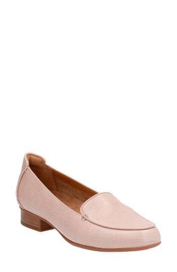 Women's Clarks 'keesha Luca' Loafer .5 N - Pink