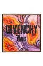 Women's Givenchy Flame Mineral Silk Square Scarf, Size - Purple