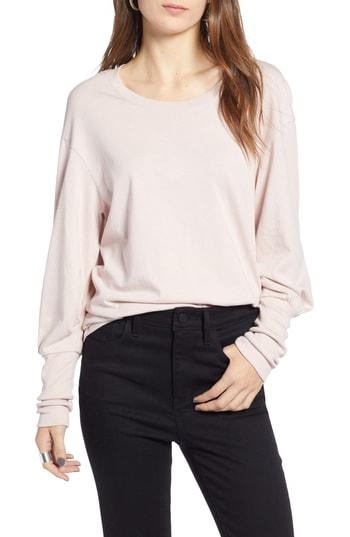 Women's Treasure & Bond Blouson Sleeve Tee - Pink