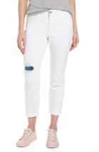 Women's Nydj Ripped Stretch Ankle Jeans - White
