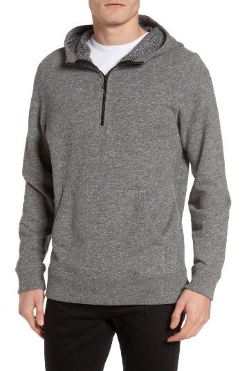 Men's Jason Scott Hudson Quarter Zip Hoodie - Grey