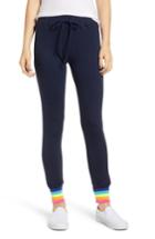 Women's Sundry Midnight Stripe Cuff Cotton Blend Sweatpants