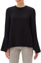 Women's Lafayette 148 New York Jasmia Silk Blouse - Black