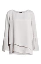 Women's Nic+zoe Wrapped Up Layered Blouse - Grey