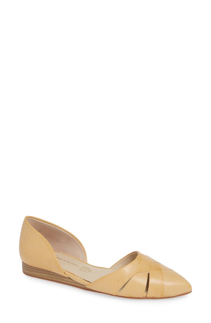 Women's Bc Footwear Focal Point Pointy Toe Flat M - Beige