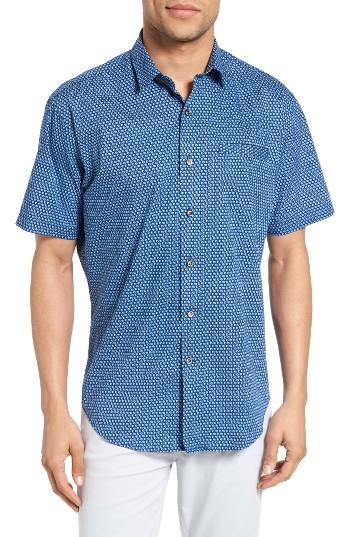 Men's James Campbell Sanders Print Sport Shirt