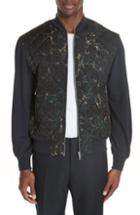 Men's Dries Van Noten Quilted Fleece Bomber Jacket