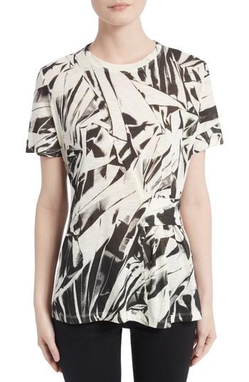 Women's Proenza Schouler Band Detail Print Tissue Jersey Tee - White