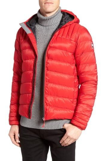 Men's Canada Goose Brookvale Hooded Down Jacket - Red