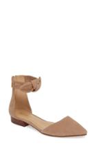 Women's Michael Michael Kors Alina Ankle Strap Flat .5 M - Brown