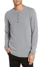 Men's John Varvatos Star Usa Henley Sweater, Size - Grey