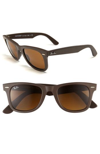 Ray-ban 'classic Wayfarer' 50mm Sunglasses Matte Brown/