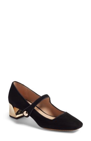 Women's Tory Burch Marisa Mary Jane Pump .5 M - Black