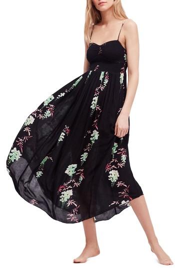 Women's Free People Beau Print Slipdress - Black