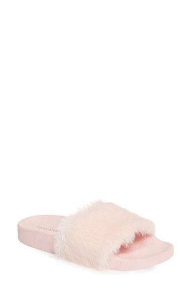 Women's Steve Madden Softey Slide M - Pink