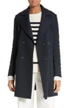 Women's Frame Raw Edge Double Breasted Coat