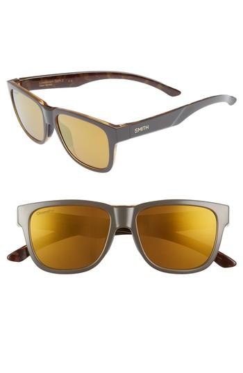 Women's Smith Lowdown Slim 2 53mm Chromapop(tm) Square Sunglasses - Gravy Tortoise