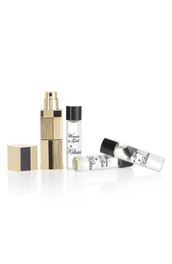 By Kilian Woman In Gold Travel Spray Set