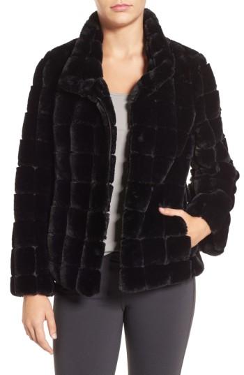 Women's Kristen Blake Faux Fur Jacket - Black