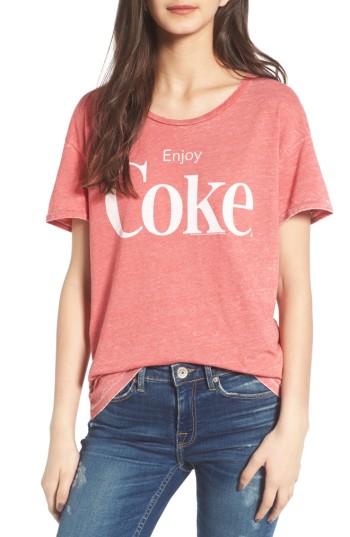 Women's Junk Food Enjoy Coke Tee - Red