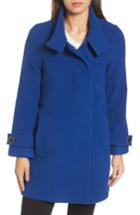 Women's Trina Turk Wool Blend Coat - Blue