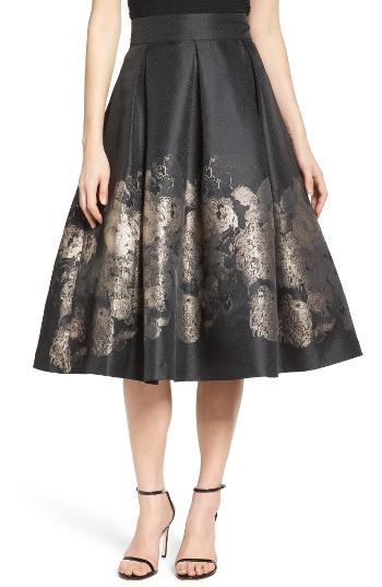 Women's Eliza J Pleated Mikado Midi Skirt