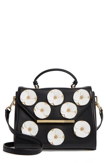 Ted Baker London Daisii Applique Faux Leather Top Handle Satchel -