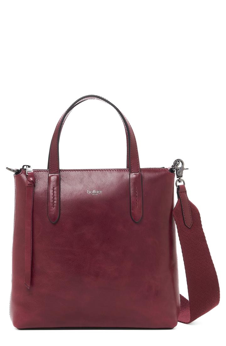 Botkier Highline Leather Satchel - Red