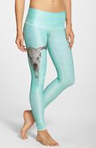 Women's Teeki 'deer Medicine Hot Pant' Leggings - Blue/green