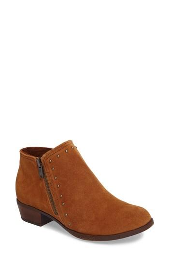 Women's Minnetonka Brie Studded Bootie .5 M - Brown