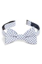 Men's Ted Baker London Floral Cotton Bow Tie, Size - Blue