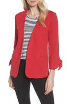 Women's Gibson Tie Sleeve Knit Blazer, Size - Red