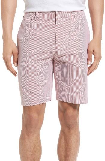 Men's Bonobos Parker Stripe Cotton Shorts - Red
