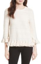 Women's Kate Spade New York Textured Tassel Pullover - Beige