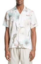 Men's Saturdays Nyc Canty Lotus Print Camp Shirt - None