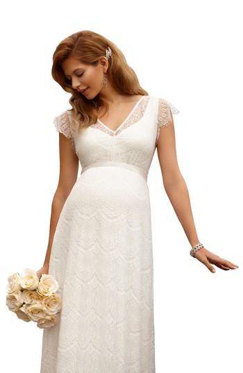 Women's Tiffany Rose Kristin Long Lace Maternity Gown