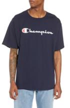 Men's Champion Heritage Embroidered Logo Tee, Size - Blue