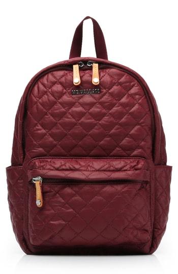 Mz Wallace Small Metro Backpack - Burgundy