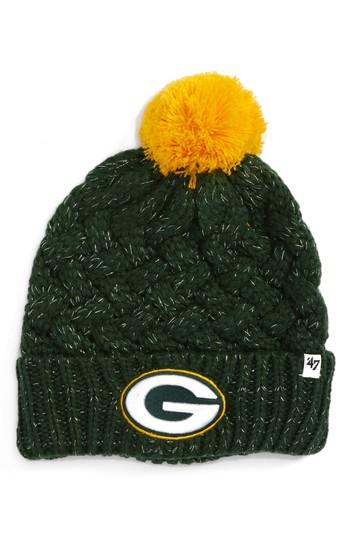 Women's '47 Fiona Green Bay Packers Pom Beanie -
