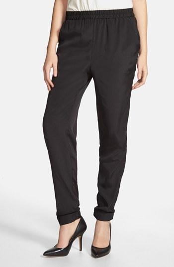 Kensie Soft Crepe Pants Womens Black Size
