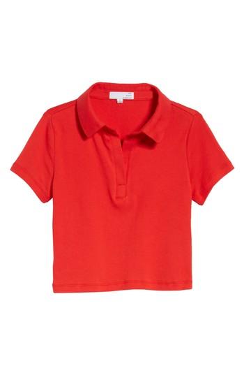Women's Ten Sixty Sherman Crop Polo - Red