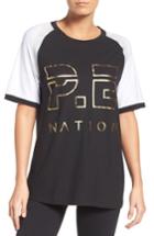 Women's P.e Nation One Time Raglan Tee - Black