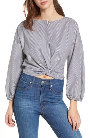Women's Bp. Twist Hem Top, Size - Black