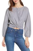 Women's Bp. Twist Hem Top, Size - Black