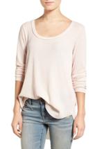 Women's Hinge Shirred Back Thermal Tee - Pink