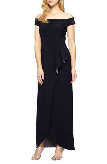 Women's Alex Evenings Embellished Off The Shoulder Gown