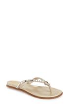 Women's Vince Camuto 'ellita' Flat Sandal .5 M - Metallic