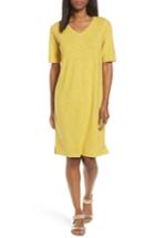 Women's Eileen Fisher Hemp & Organic Cotton Shift Dress - Green