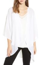 Women's Nordstrom Chiffon Kimono, Size - White