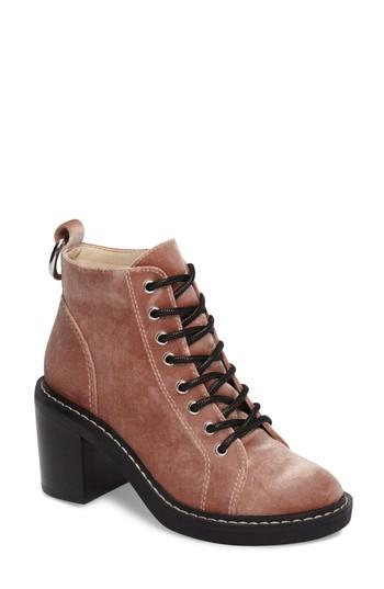 Women's Dolce Vita Lynx Combat Bootie .5 M - Pink
